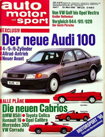Deckblatt Auto Motor und Sport (07/1990)